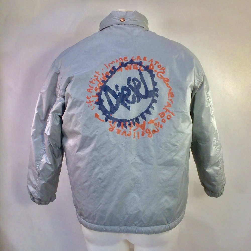 Boys Diesel Hoodie Lined Windbreaker Jacket